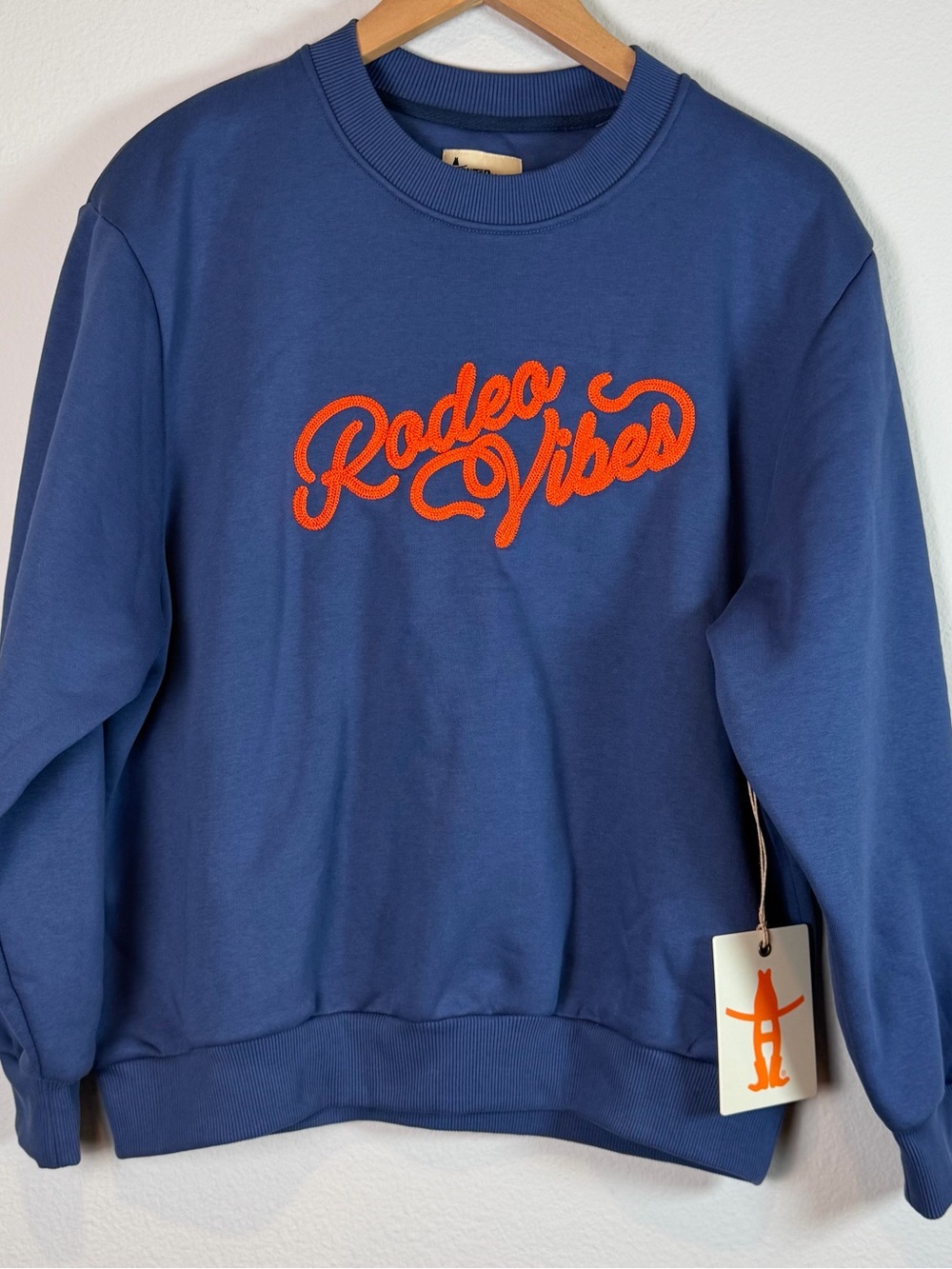Houston Livestock & Rodeo Embroidered Rodeo Vibes Crewneck Sweatshirt